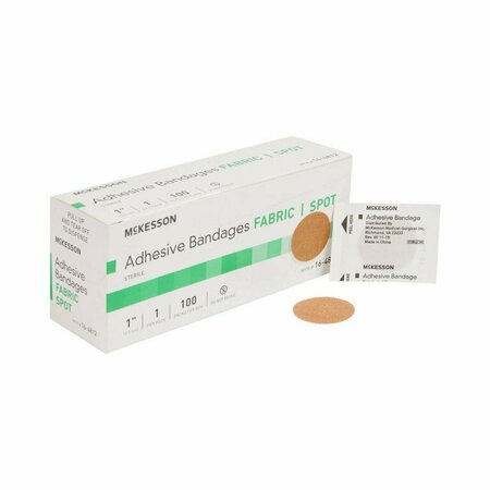 MCKESSON Round Tan Adhesive Spot Bandage, 1 Inch, 2400PK 16-4812
